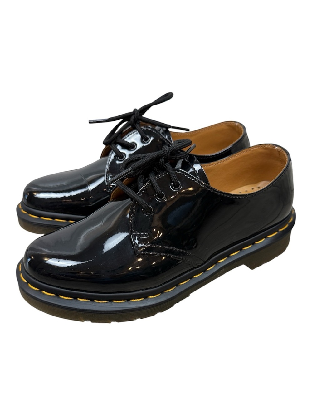 Dr. Martens Women’s 1461 black patent leather lace-up oxford shoes size 6